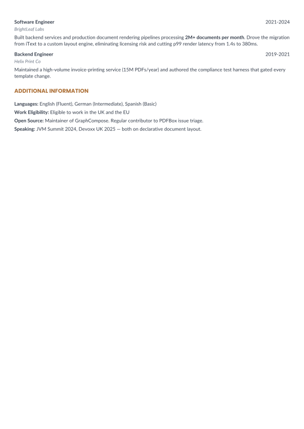 Executive, page 2 of 2