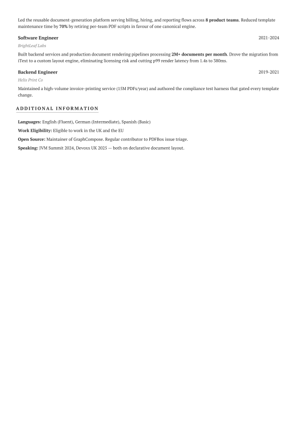 Minimal Underlined, page 2 of 2