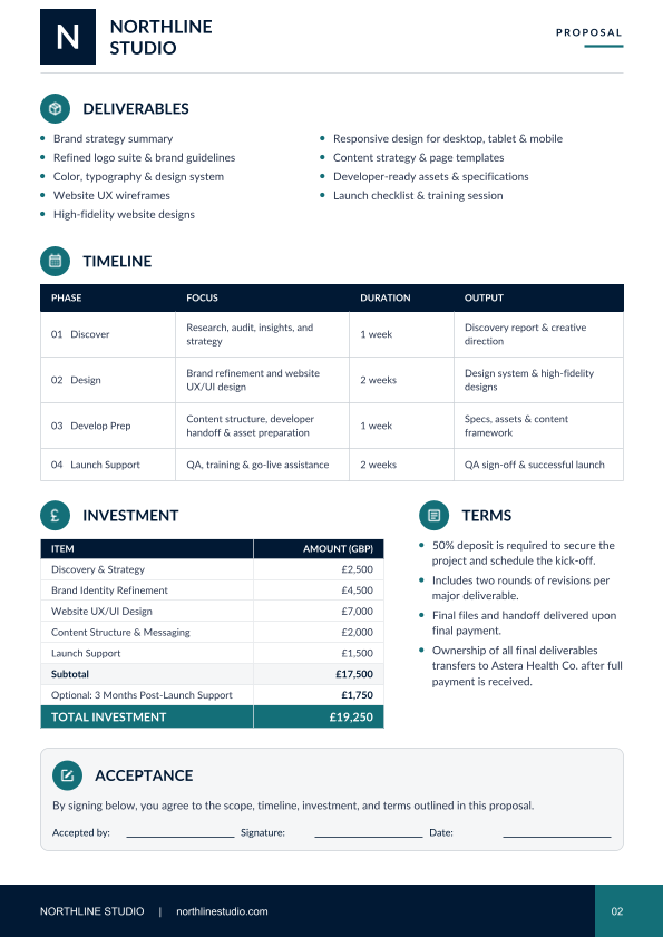Northline Proposal, page 2 of 2