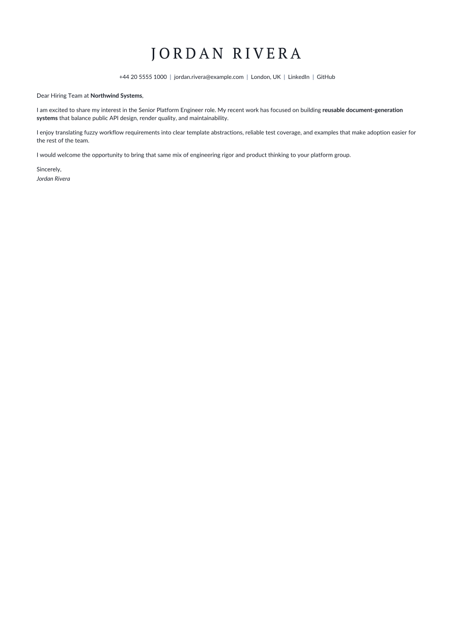 Blue Banner letter, page 1 of 1