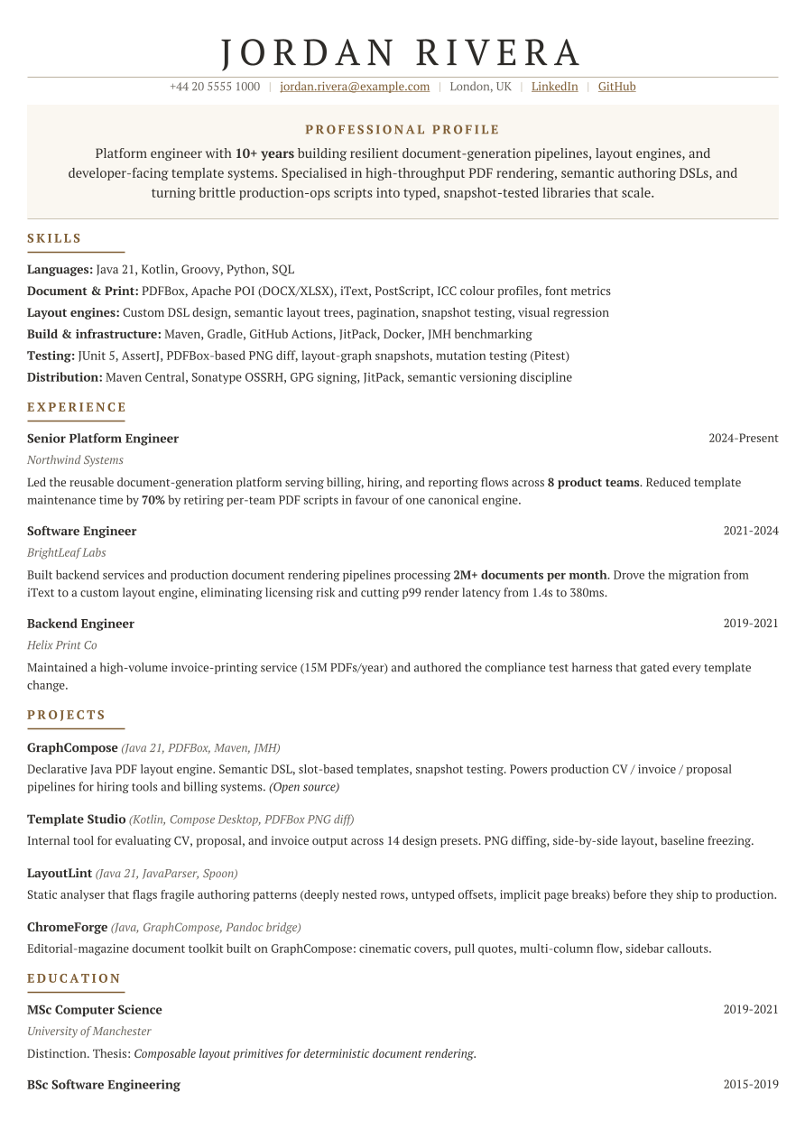 Classic Serif, page 1 of 2
