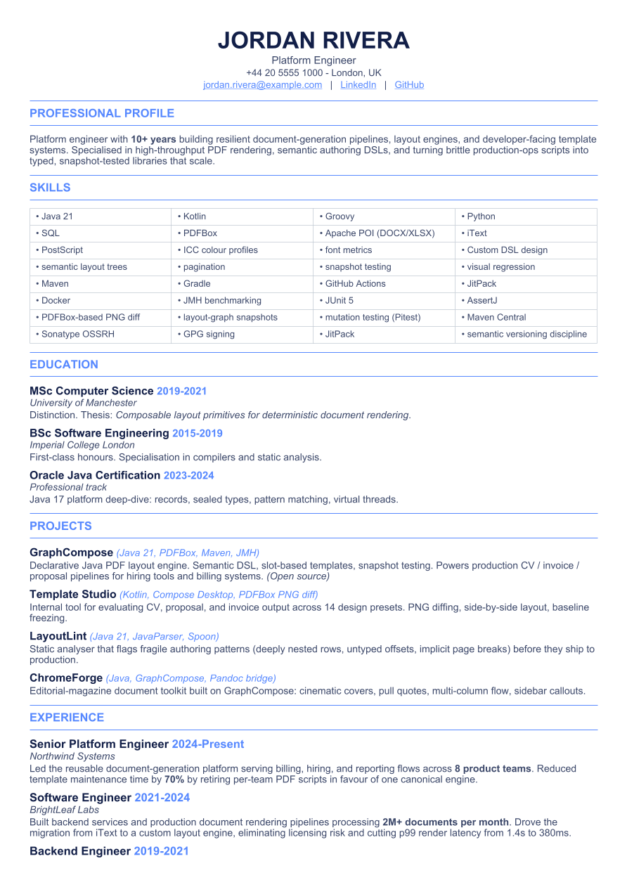 Editorial Blue, page 1 of 2
