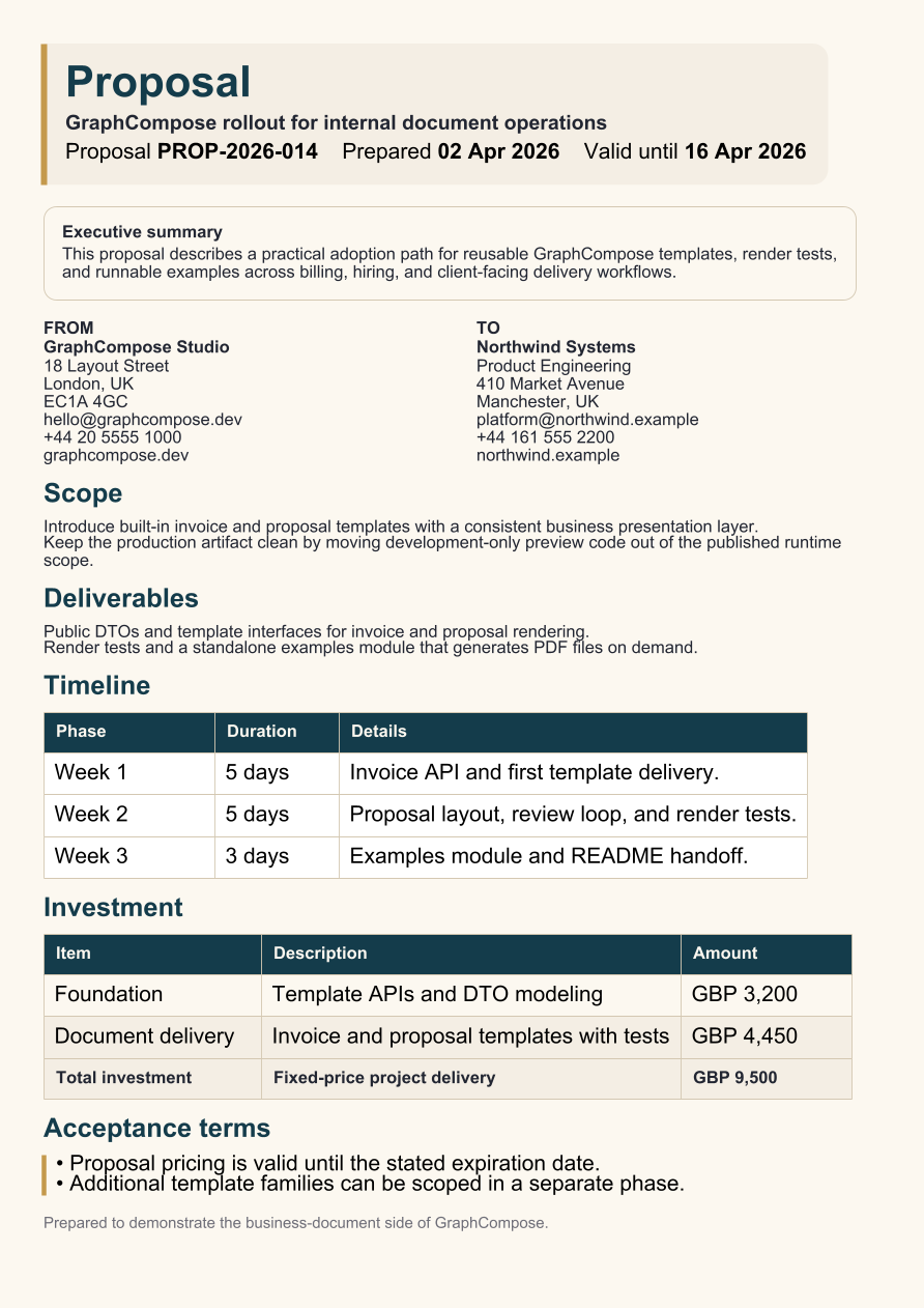 Modern Proposal, page 1 of 1