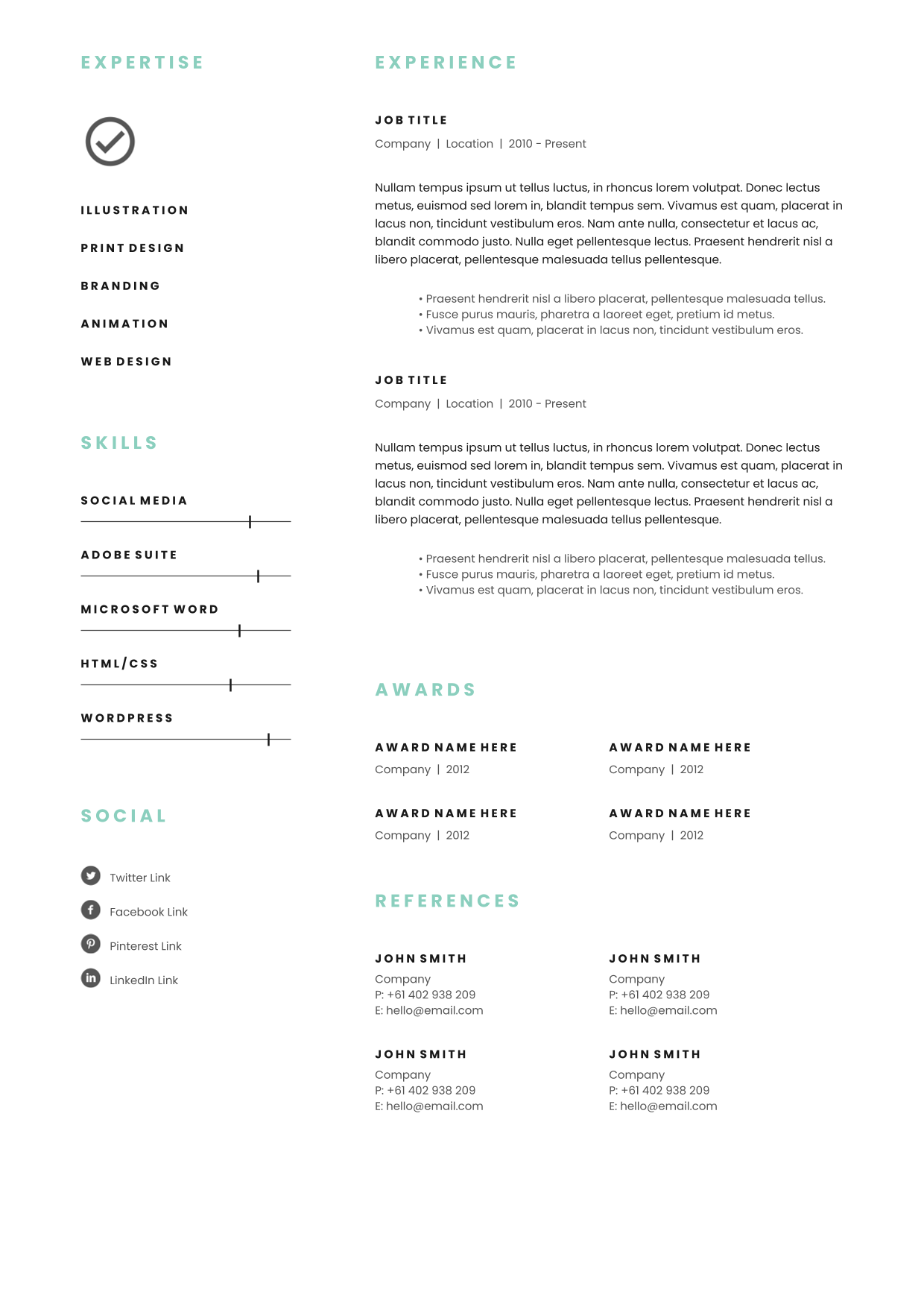 Rendered output, page 2