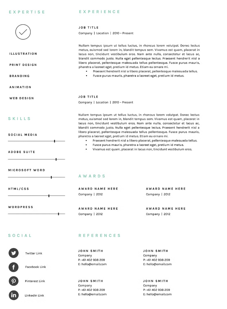 CV reference, page 2